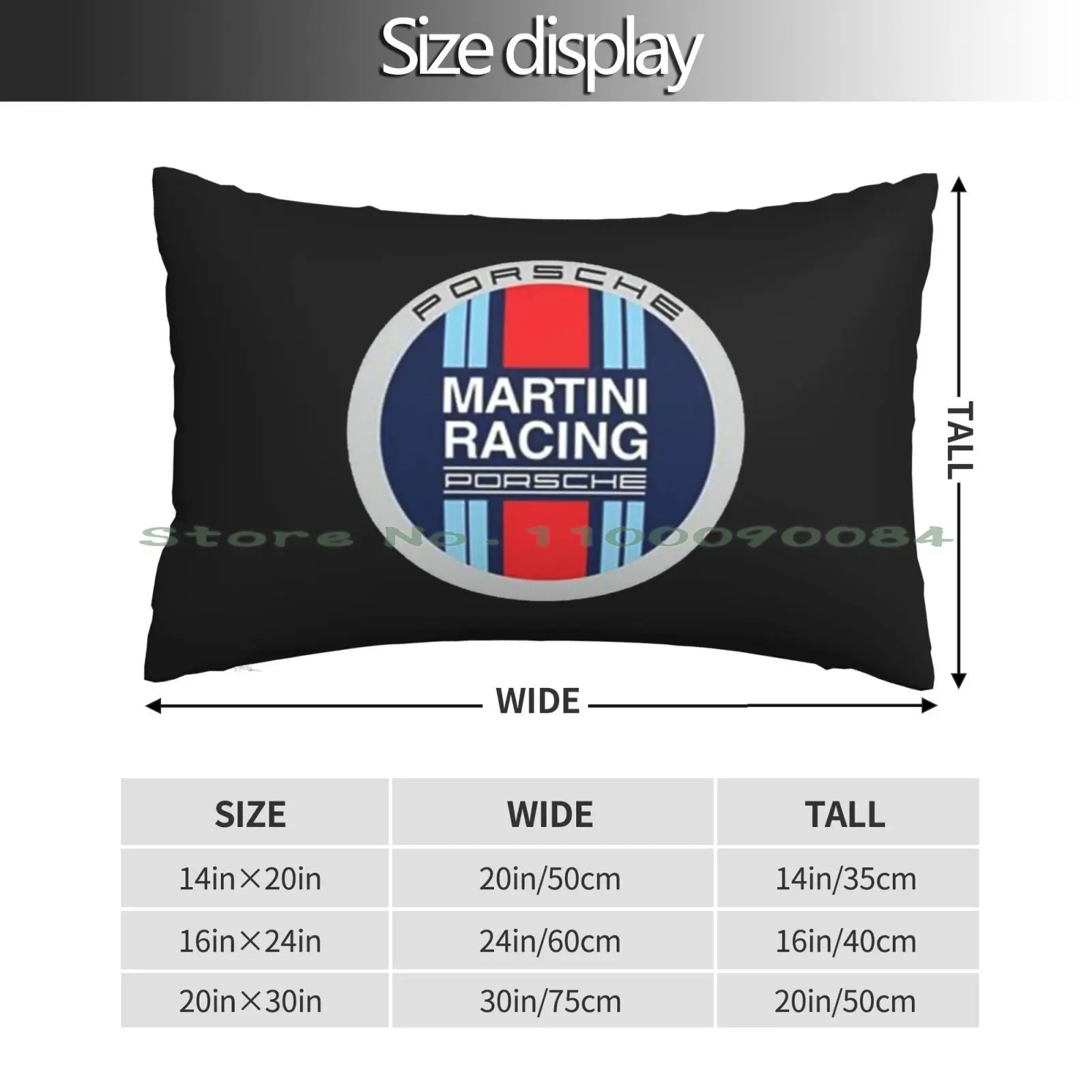 Racing Team Pillow Case 20x30 50*75 Sofa Bedroom Racing Turin Williams Grand Prix Racing Team Long Rectangle Pillowcover Home