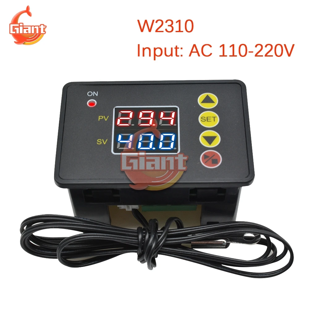Fastsaw W3230 Digital-Thermostat DC12V 20A – Mit LED-Anzeige Und NTC-Sensor, Heizen & Kühlen