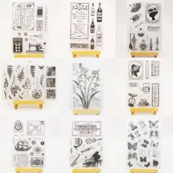 ZFPARTY Vintage Transparent Clear Silicone Stamp/Seal for DIY scrapbooking/photo album Decorative clear stamp sheets