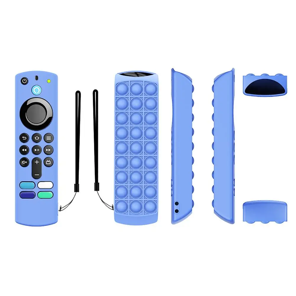 Smart TV Remote Control Protective Case Shell Silicone Remote Control Cover Case For Alexa Voice Remote (3rd Gen)