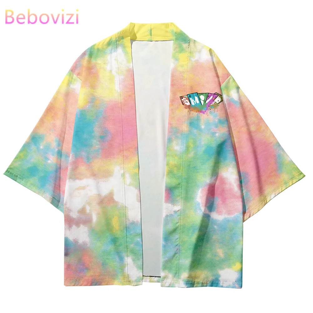 

Plus Size XXS-6XL Fashion Color Summer Loose Japanese Streetwear Cardigan Women Men Harajuku Haori Kimono Top Yukata Clothes