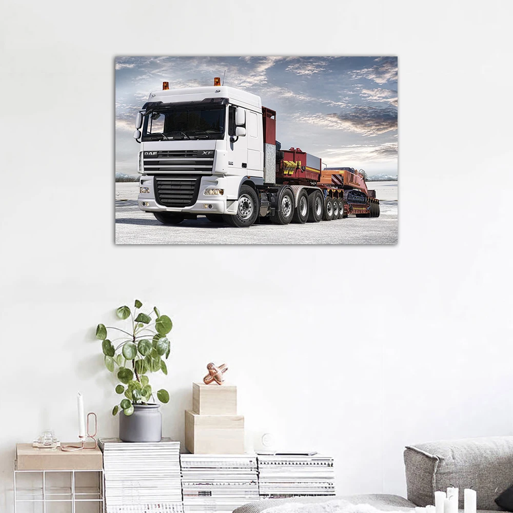 DAF XF105 Truck Poster Canvas Paintings Wall Art Pictures Prints for Living Room Home Decor