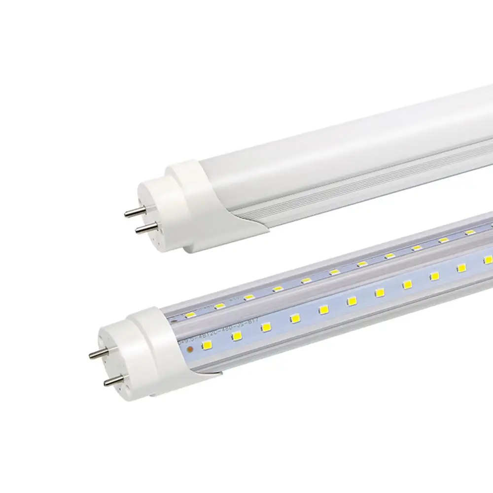 led tubo de linha dupla luz tubo fluorescente ac 85265v 3000k 4000k 6000k 1ft 2ft 3ft 4ft 12 m 36w 28w 18w 10 pecas t8 01