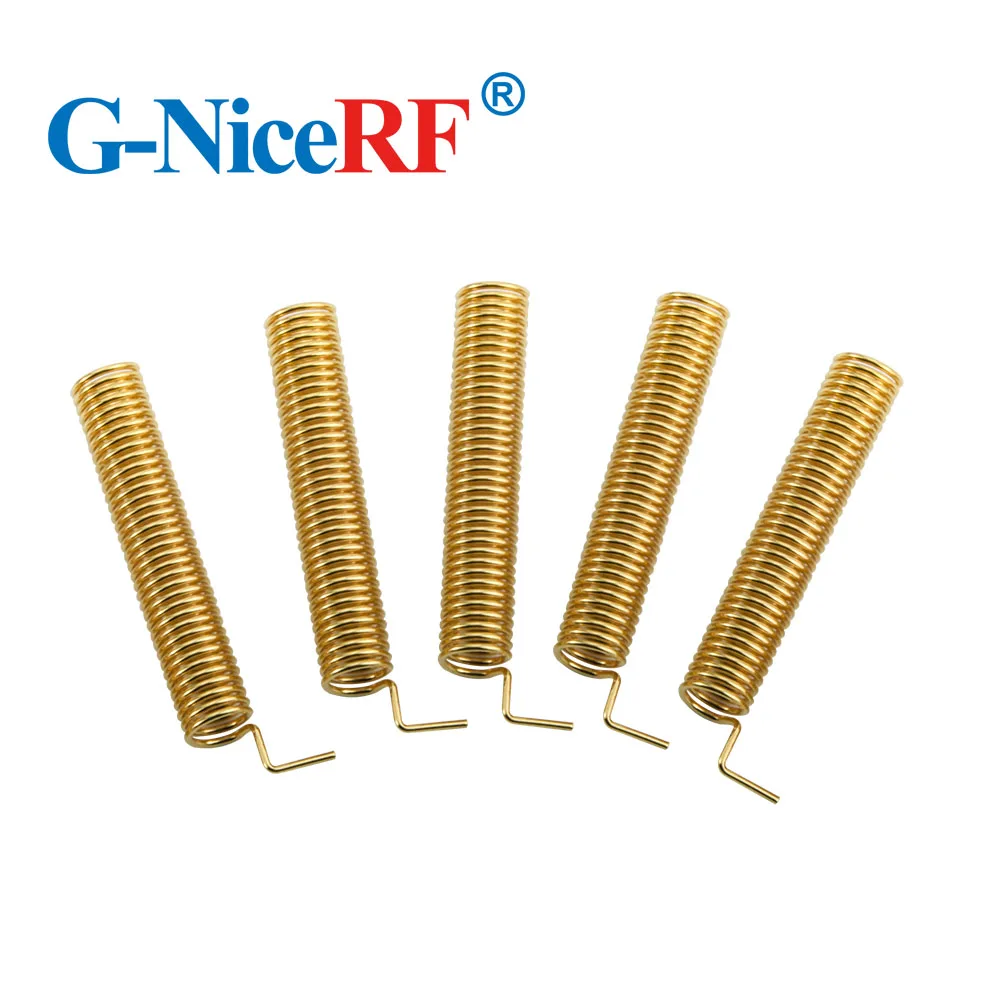 50pcs/pack Anti-vibration 315MHz Gold Plated Spring Antenna SW315-TH23