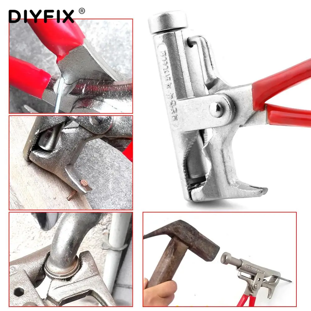 Universal Hammer Pipe Wrench Pliers Screwdriver Nail Gun Steel Nail Stapler Multifunctional Woodworking Hammer Carpentry Fitter