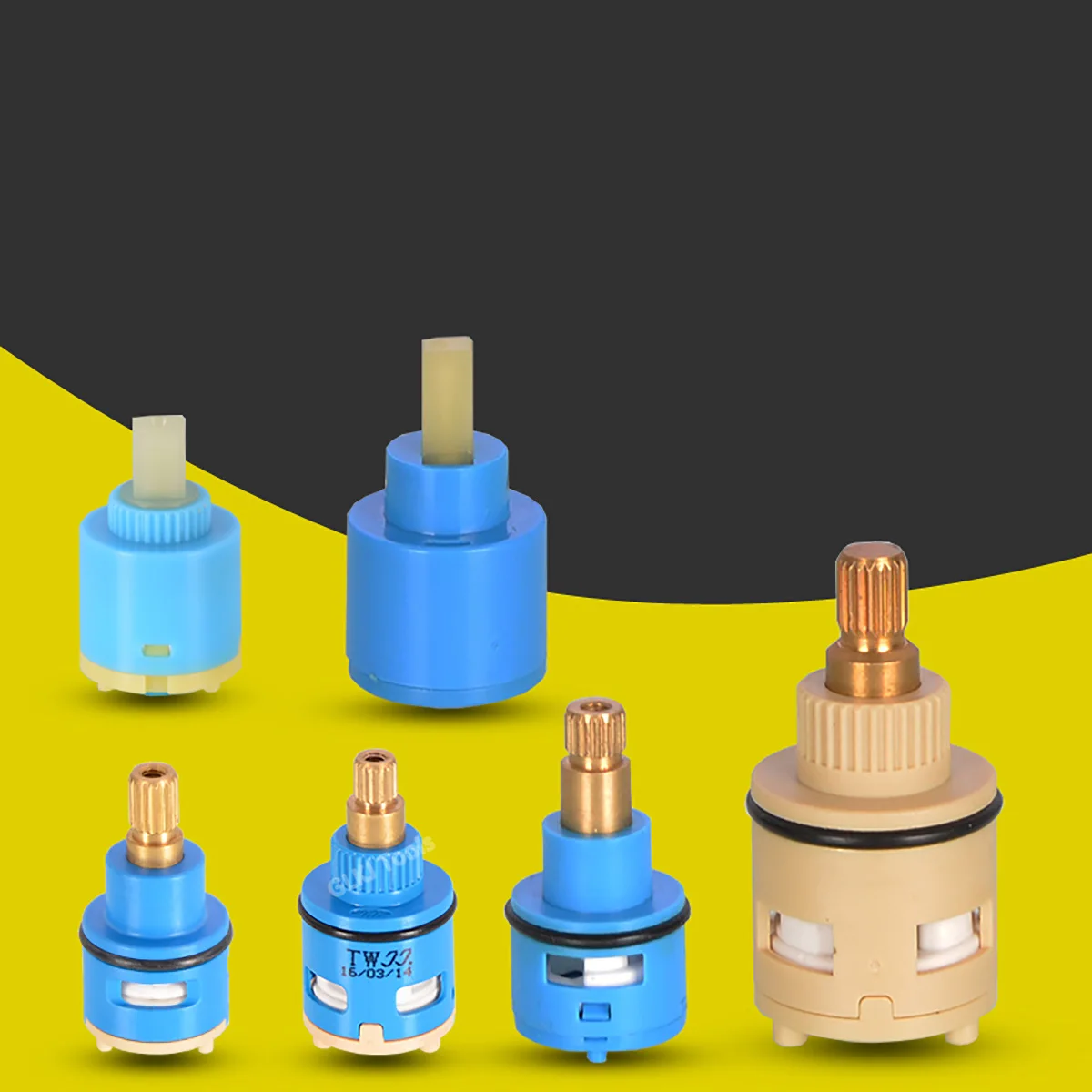 1Pcs 22มม./25มม./26มม.แตะก๊อกน้ำเซรามิค Spool Valve Core Kitchen ก๊อกน้ำอ่างล้างหน้าอุปกรณ์เสริม