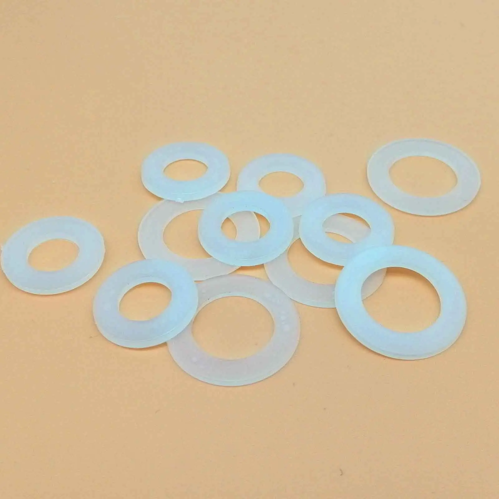 حشية عزل مسمار M1.5 M2 M2.5 M3 M4 M5 M6 M8 M10 M12 ، غسالة مسطحة من النايلون ، بلاستيك أبيض أسود ، 100 قطعة #3