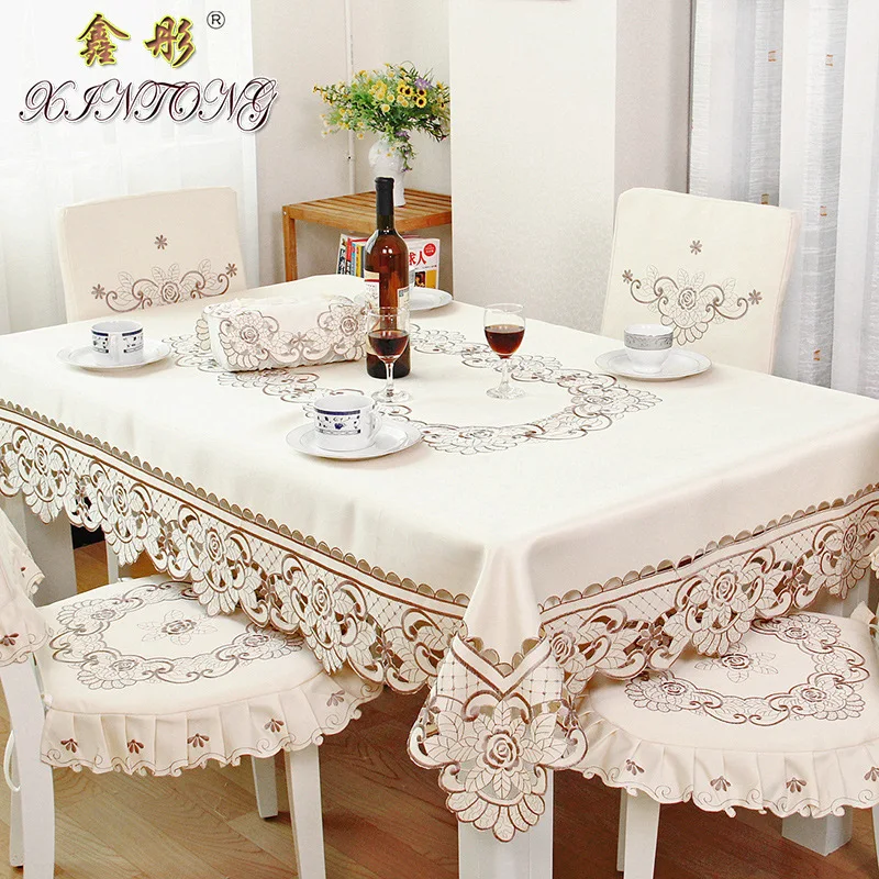 

European Style Pastoral Embroidered Tablecloth Cloth Cloth Table Flag And Chair Cover Manufacturers Direct Selling