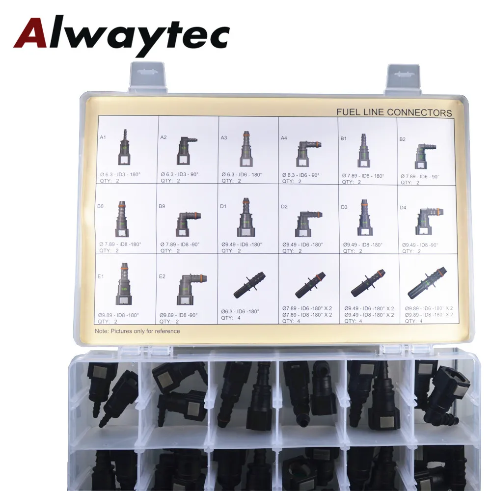 ALWAYTEC DIY Install Tool Automative Hose Replacement kit Fast Connection Fuel Quick Connector for car motorcycle refitted