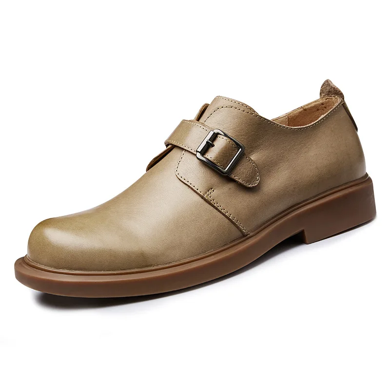 

Lace-Up Business Men Shoes High Quality Genuine Leather Shoes Men Designer Shoes Men British Retro Autumn Winter Cowhide Men