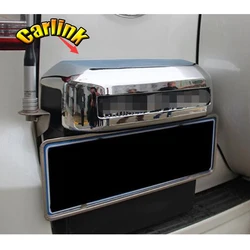 For Toyota Land Cruiser Prado FJ 150 2010 - 2017 ABS Chrome Rear License Frame Cover Trim Car Styling Accessories 1pcs
