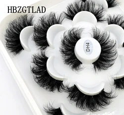 6 pairs natural false eyelashes bulk fake lashes long makeup 3d mink beauty faux eye lashes extension mink eyelashes Kit Cilios