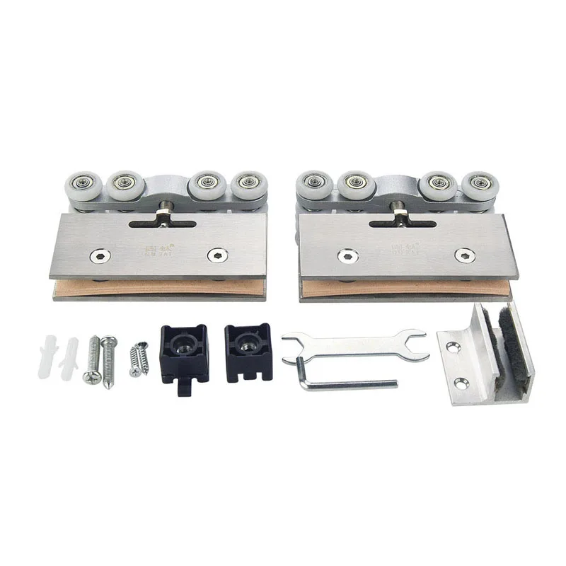 Stainless Steel Glass door Hanging Wheels 110kg Load bearing sliding door hanging pulley glass door roller hanging track pulley