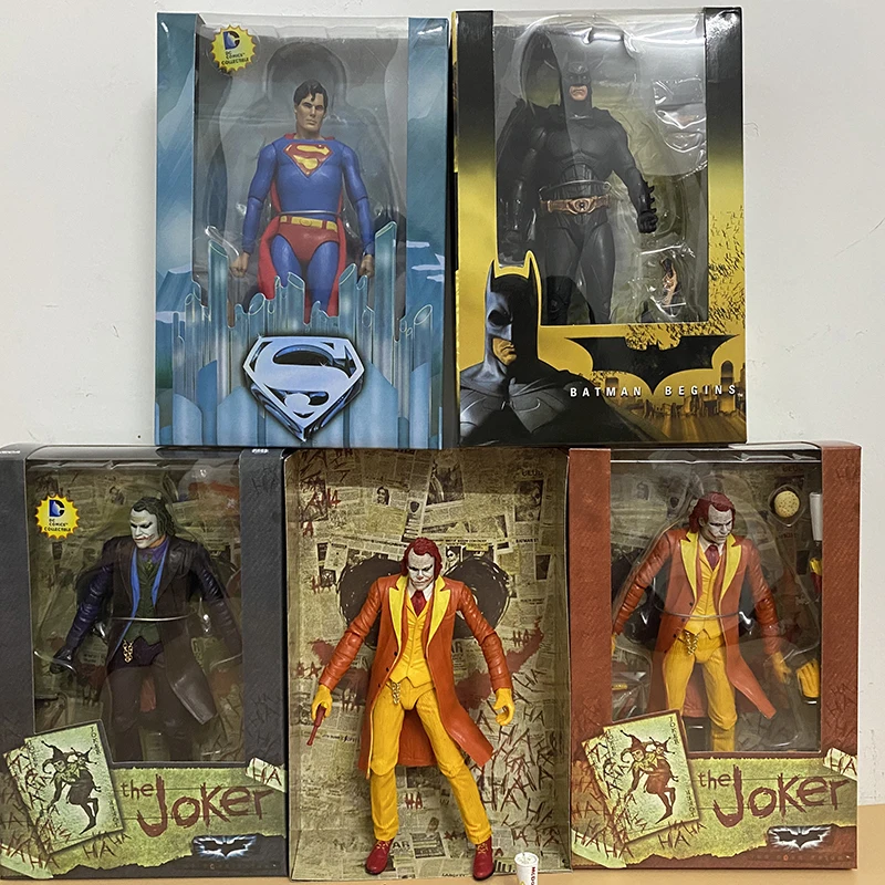 Bruce Wayne Neca Joker Action Figure Harley Quinn Bruce Cartoon Alliance of injustice Collectable Model Doll Gift