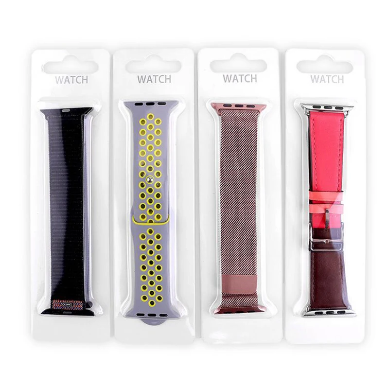 Simple Portable Strap Box Case for Apple Watch Band Paper Pack Box 38/40/41/42/44/45MM for Leather Silicone Nylon Scrunchie Band
