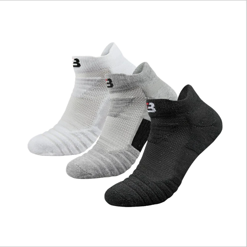 3 Pairs Mens Cotton Prohike Cushioned Active Trainer Sports Socks Professional Sock Ankle Casual Winter Sock Size 6-11