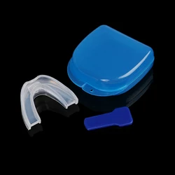 Anti Snoring Mouthguard Device Stop Snore Trays Silicone Mouthpiece Apnea Guard with Box for Men Women Good Sleep