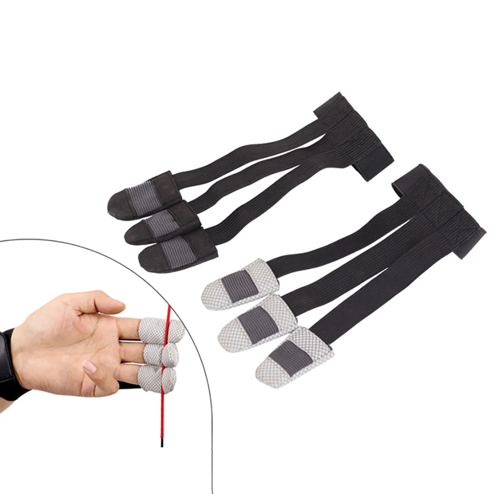 

High Elastic Breathable Three Finger Protector Shooting Glove Finger Guard Recurve Bow Hunting Archery Accessories