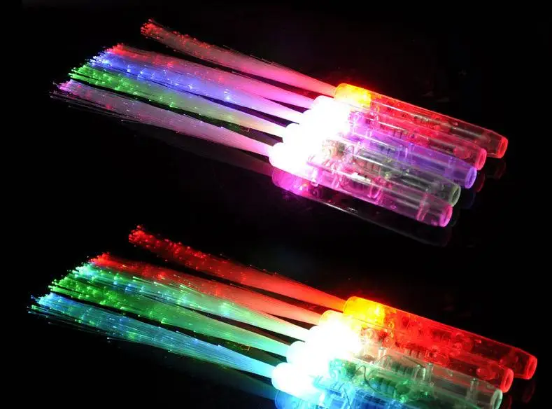 100pcs Led Stick Light Optical Fiber Cheering Glow Wand Concert Supplies Props Wedding Event Party Decoration SN2286