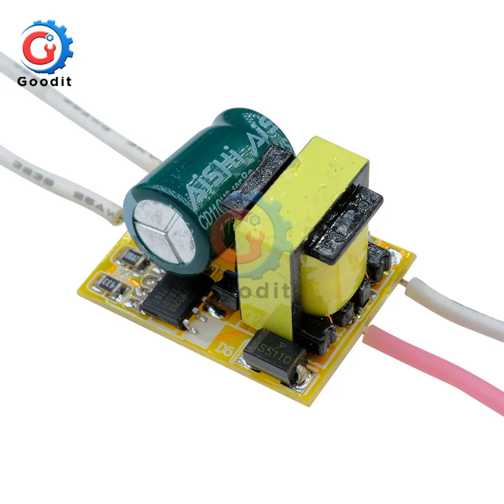 LED Driver 3W DC 9-12V 100MA Constant Current Light Transformer Power Adapter For LED Bulb DIY