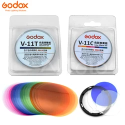 Godox V-11C V-11T Speedlite Color Filter Kit V11C V11T Colors Temperature AK-R16 Mount for Round Flash V100 V1 V1Pro H200R AK-R1