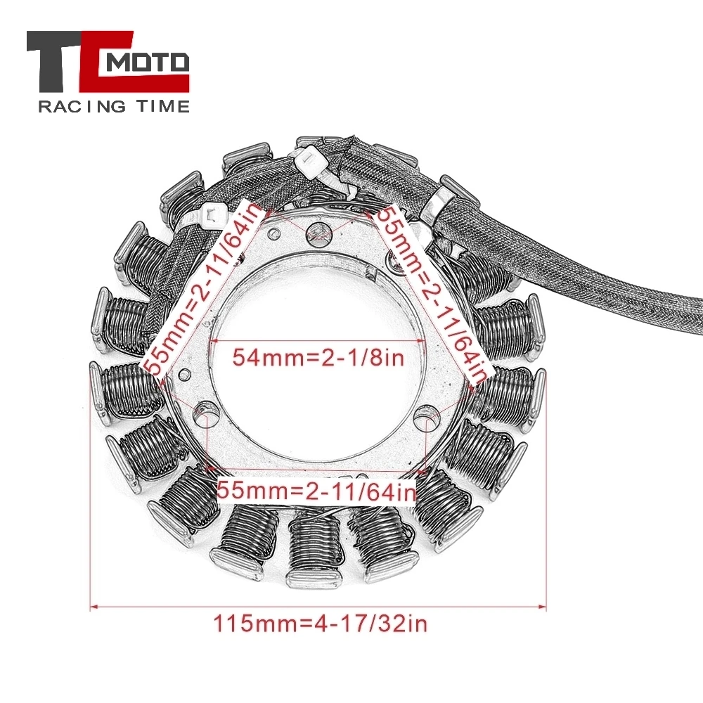 Stator Coil For Yamaha Grizzly 350 400 450 660 2WD 4WD Hunter IRS YFM350 YFM 300 400 450 660 YXR450 Rhino 660 YXR660 Kodiak 350