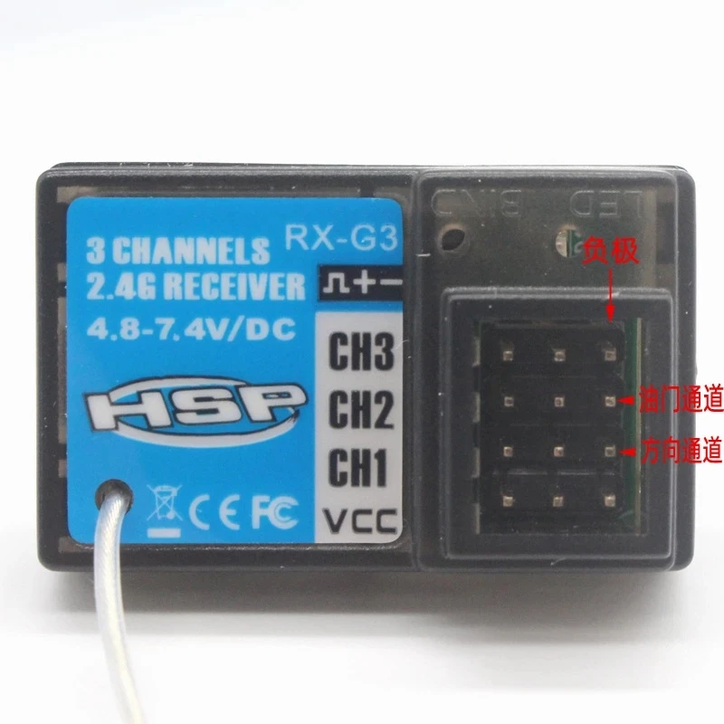 Contains a full set of HSP 2.4 G RC receiver with spiral out of control protection For RC model car HSP 94123