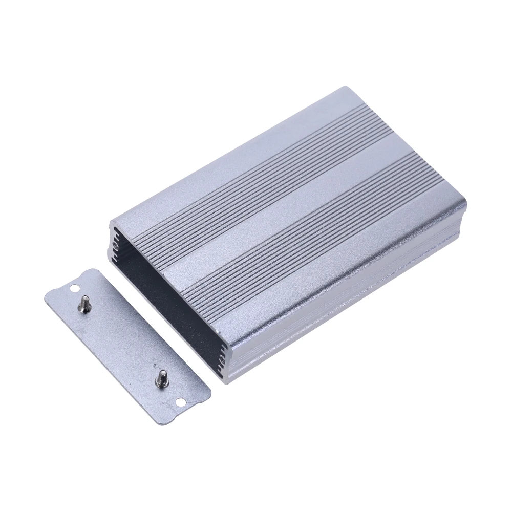 Project Instrument Case Silver 25x70x110mm Electronic Diecast Stompbox Project BoxAluminium Enclosure Case