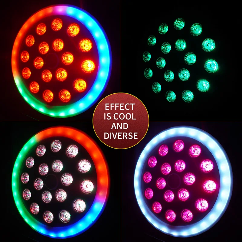 Nuovo Led Par Light RGBW LED Par Light Disco Light DMX512 Control LED Wash Light Stage Professional DJ Equipment Stage Effect