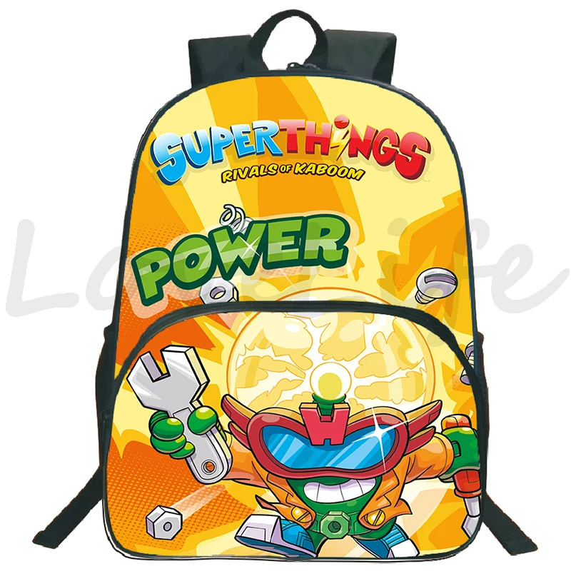 Game Superzings zaino 16 pollici ragazzi ragazze Bookbag Cartoon Daypack SuperThings borse da scuola studenti borse da viaggio zaino con cerniera