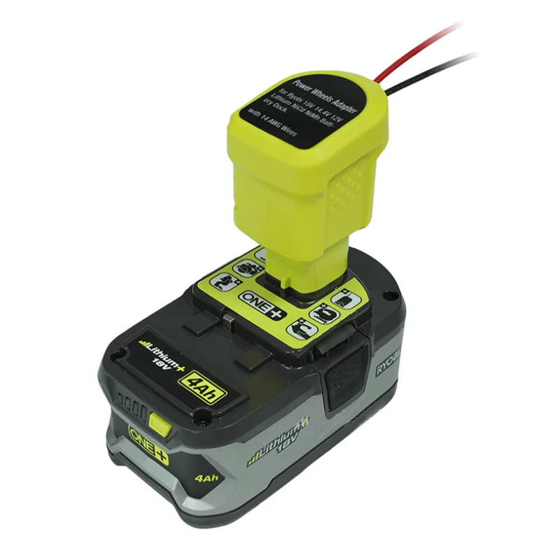 

Power Wheels Adapter for Ryobi 7.2-20V Lithium Ni-MH Battery Dock Power Connector 14 AWG DIY Tools