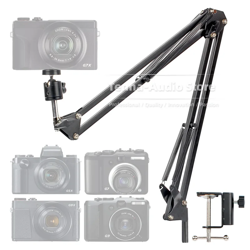 Vervanging Desktop Schaar Boom Arm Digitale Camera Stand Klem Voor Canon Powershot G5 G5x G7 G7x G9 G9x G 5 7 9 X Mark Ii Iii