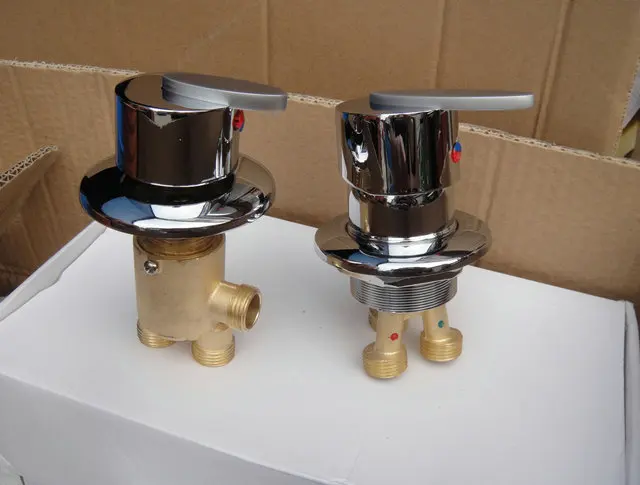 MTTUZK Solid Brass Bathtub Hot and Cold Mixing Faucet Split  Mixer 1 in 2 out Switch Bathtub Tap , Bathroom Shower Faucet