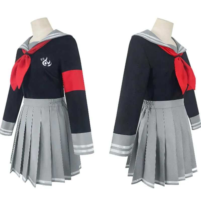 Danganronpa V3: Doden Harmonie Peko Pekoyama Cosplay Kostuum Volwassen Vrouwen Outfits Matrozenpakje Meisje Tops Rok Uniform Halloween