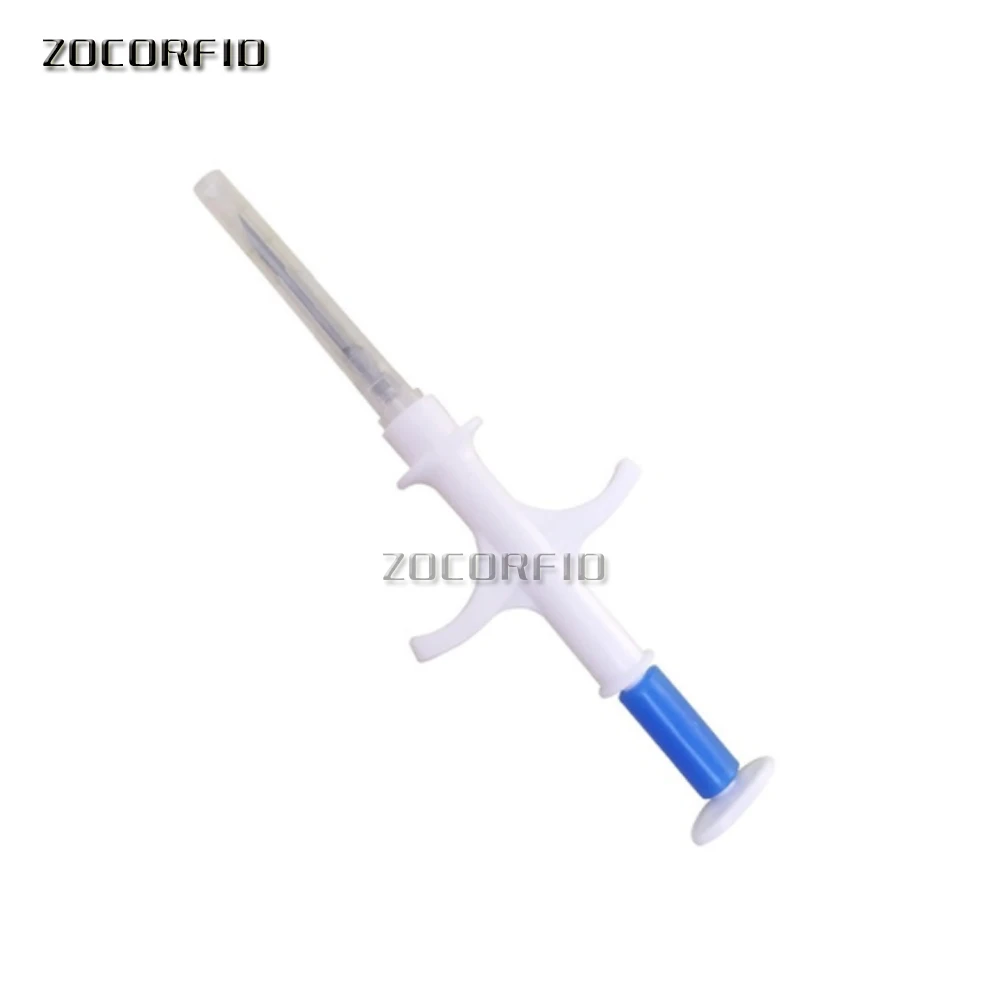 10pcs/lot Mini injectable rfid animal pet dog microchip EM4305 ISO FDX-B 134.2KHz Dog Cat Horses microchip Tag with syring
