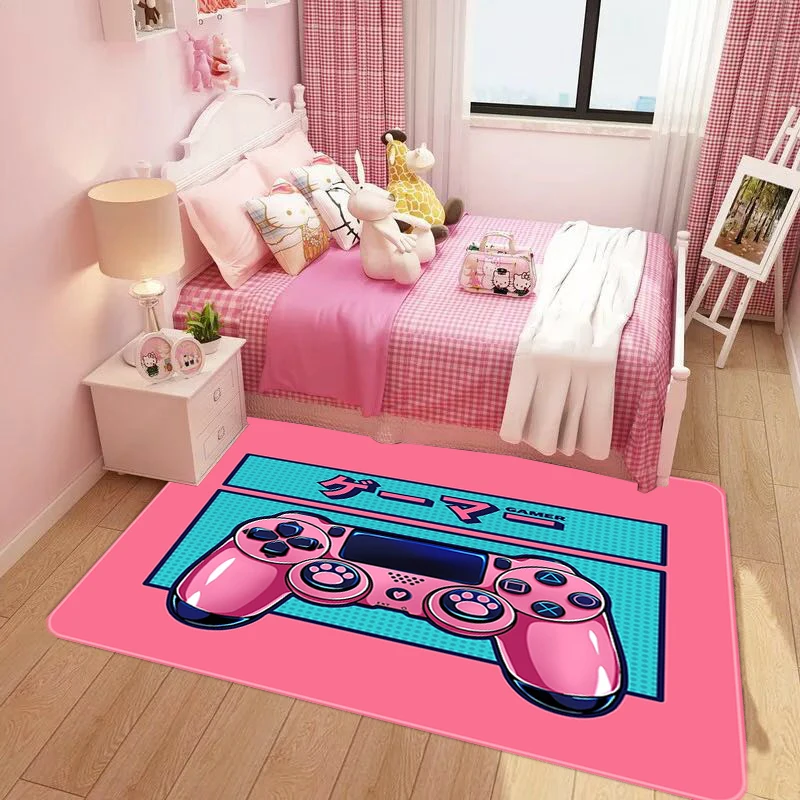 

Living Room Pink Carpet for Girls Kids Bedroom Bedside Anti-Slip Colorful Large Area Rugs Room Playing Mat Alfonbras Dormitorio