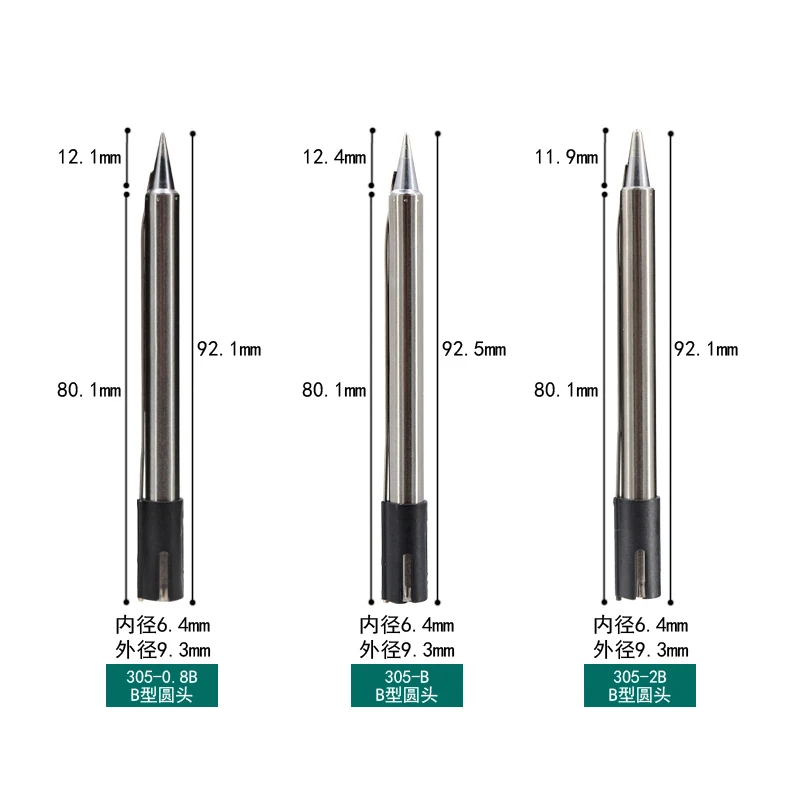 5Pcs QUICK 303D ตะกั่ว-ฟรี Soldering Station Tips 305-K 305-SK 305-2C 305-3C 305-I, 305-J 305-2.4D Tip