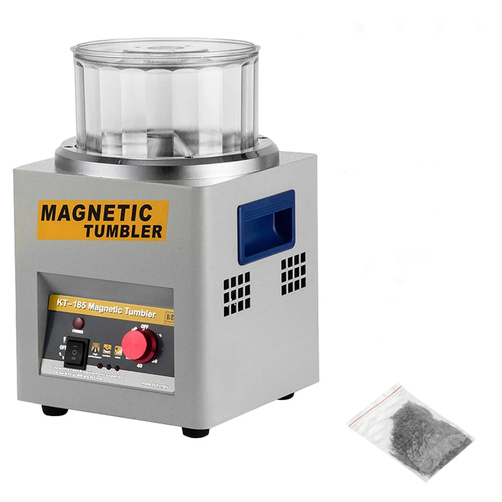 

KT185 Magnetic Tumbler 180mm Jewelry Polisher Super Finishing Machine 110V 220V