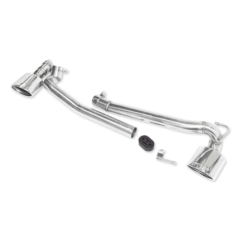 Double Out Exhaust Tip For Benz W204 C200 C300 C180 C260 Changed C63 Bodykit 304 Stainless Steel Muffler Tip Tailpipe