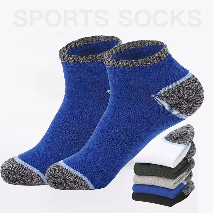 5 Pairs/Lot Sports Socks Men Ankle Japan Korea Style Running Athletic Outdoor Casual Cotton Summer Short Breathable Sock Travel