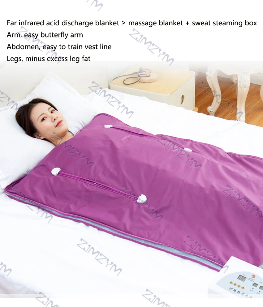 Sweat Steaming Blanket Far-infrared Sweat Steaming,Sea Buckthorn Discharging Acid,Dampness,And Cold Sweat Steaming Bag 180*80cm