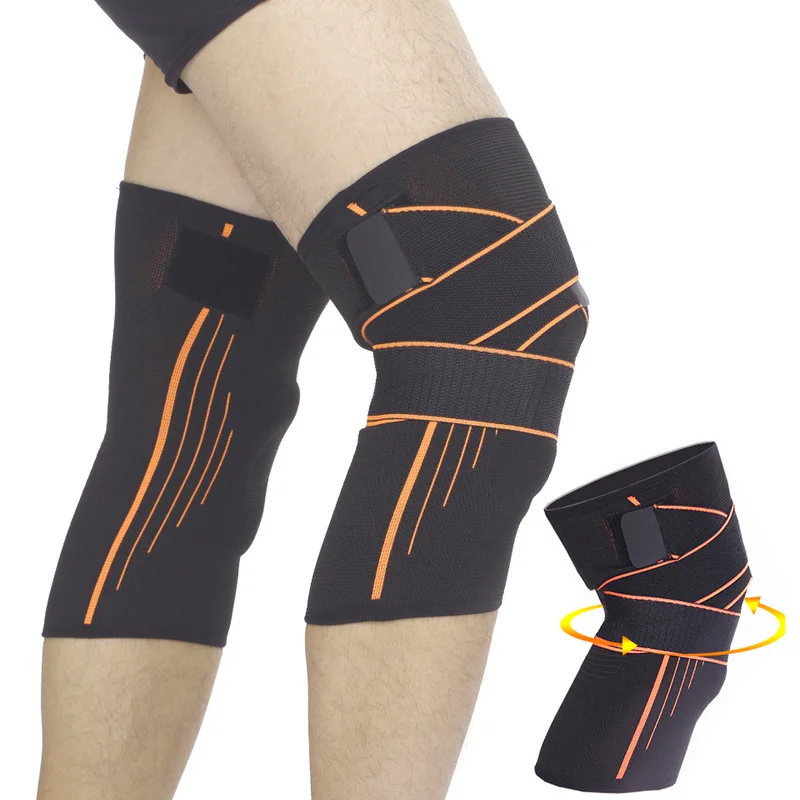 Fitness Knee Protector Safety Protection Elastic Nylon Bandage Arthritis Sport Kneepad Elbow Support Braces Rollers Sleeve