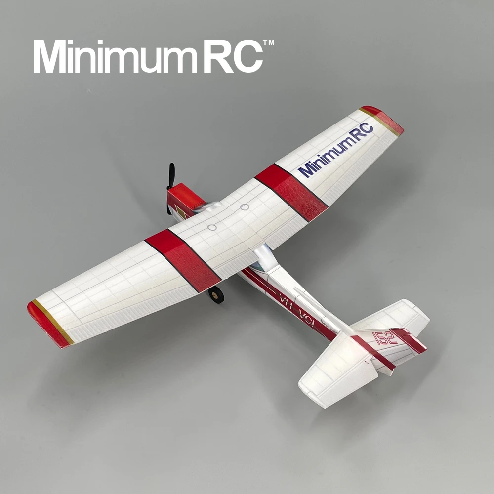 MinimumRC Plane Kit Red Cessna152 360mm Wingspan 3 Channel Trainer Fixed-wing RC Airplane Outdoor Toys For Children Kids Gifts