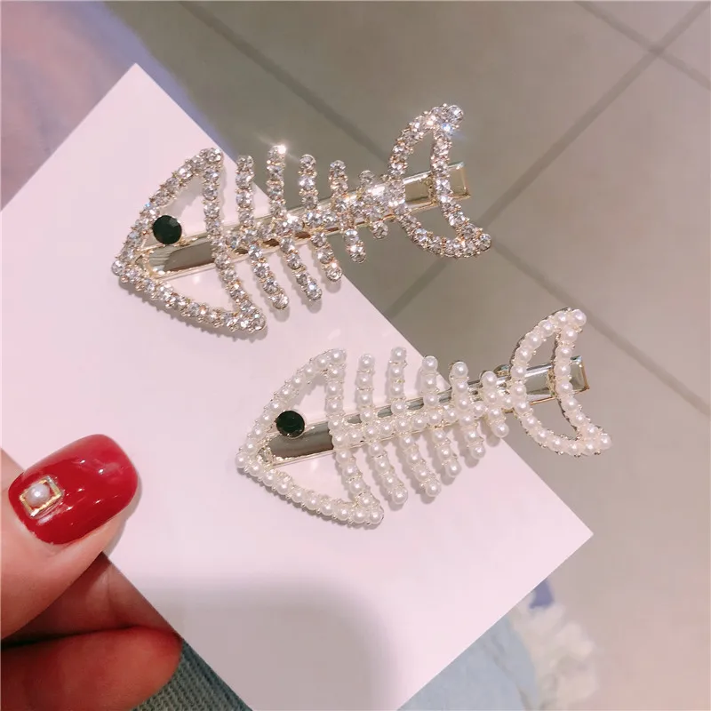 

Glittering Rhinestone Pearls Hairpins Headwear for Women Girls fashion Hair Clips Barrette Tools hair Accessories Hair Ornaments