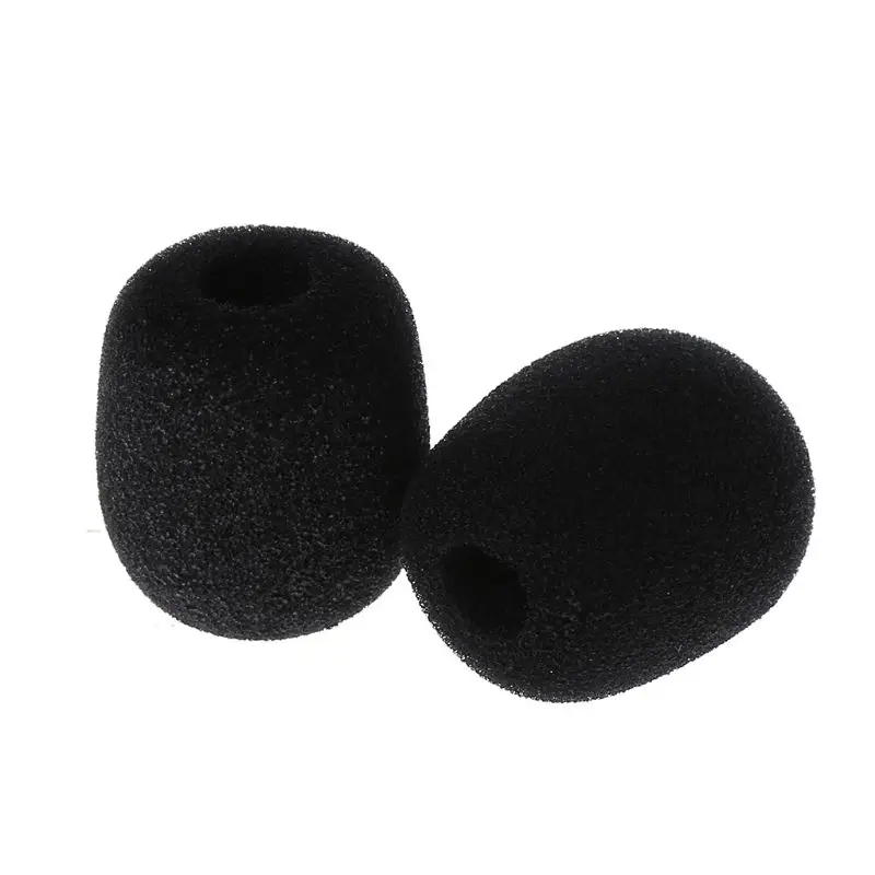 ميكروفون الإسفنج غطاء مايك مكبر الصوت غلاف رغوة كم غمد سترة سوداء 5 قطعة