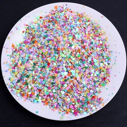 10g Multi Size 1-2mm Flat Dot Shape Sequins Paillettes for Nails Art Manicure Wedding Decoration Confetti Mix Colors Sequin Set