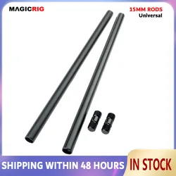 MAGICRIG DSLR 로드 시스템 카메라 레일 지지 로드용, M12 스레드 로드 연결 나사 포함, 길이 15mm 로드, 30cm, 11.8 인치, 2 개