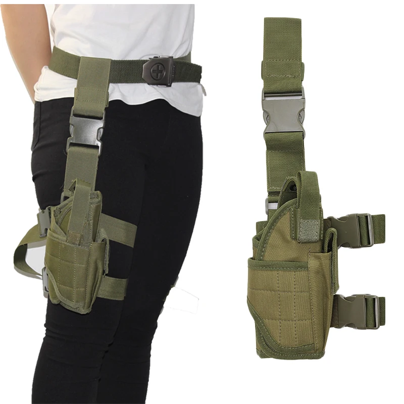 Nylon Drop Thigh Holster For Glock 17 19 Sig M9 Colt Sig P226 1911 Adjustable Pistol Gun Carry Case Hunting shooting Accessories