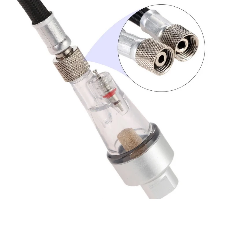 Airbrush Mini Separator wody do dostaw filtr powietrza i pułapka wodna do podłączenia do aerografu i węża z gwintami 1/8"