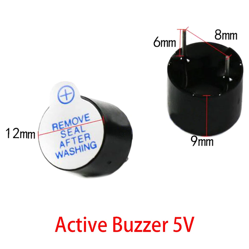 10pcs 3V 5V 12V Active Buzzer Magnetic Long Continous Beep Tone 12*9.5mm New And Original For Arduino Mini Plug Speaker